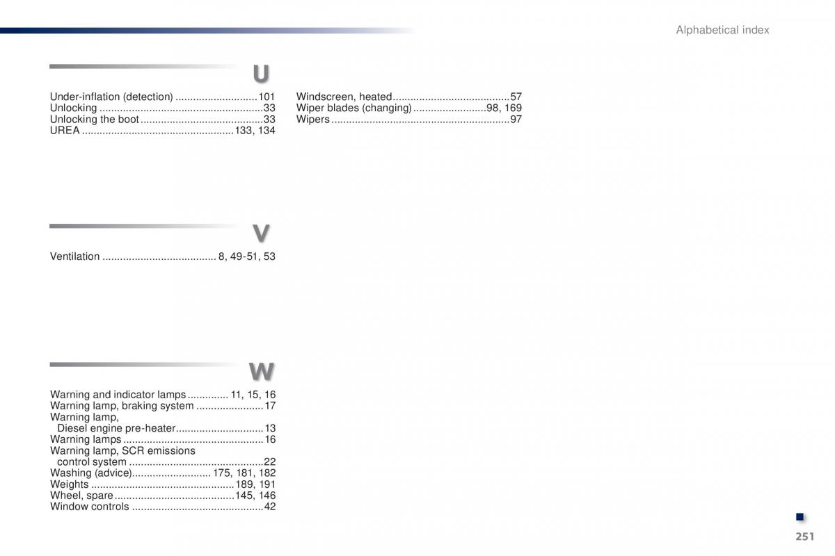 Peugeot 301 owners manual / page 253