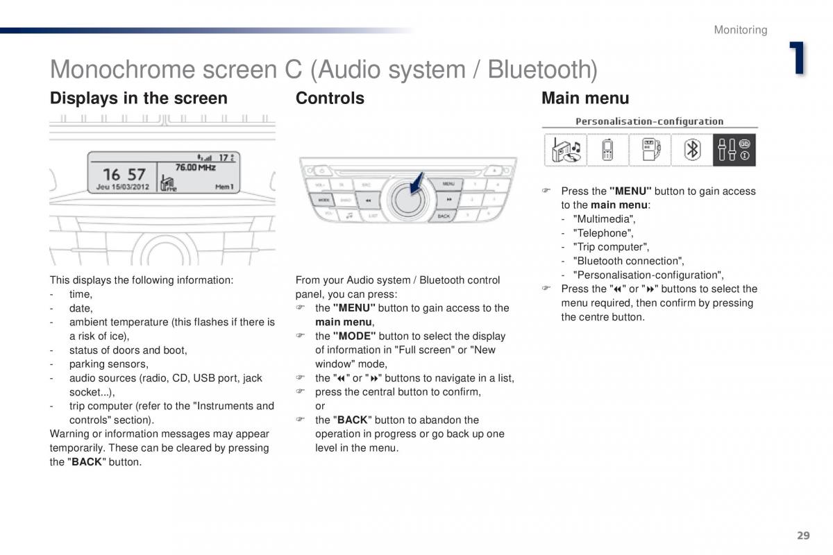 Peugeot 301 owners manual / page 31