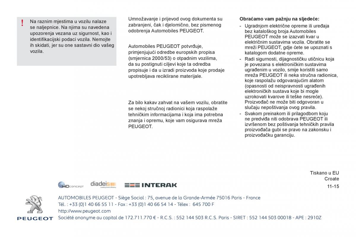 Peugeot 301 vlasnicko uputstvo / page 259
