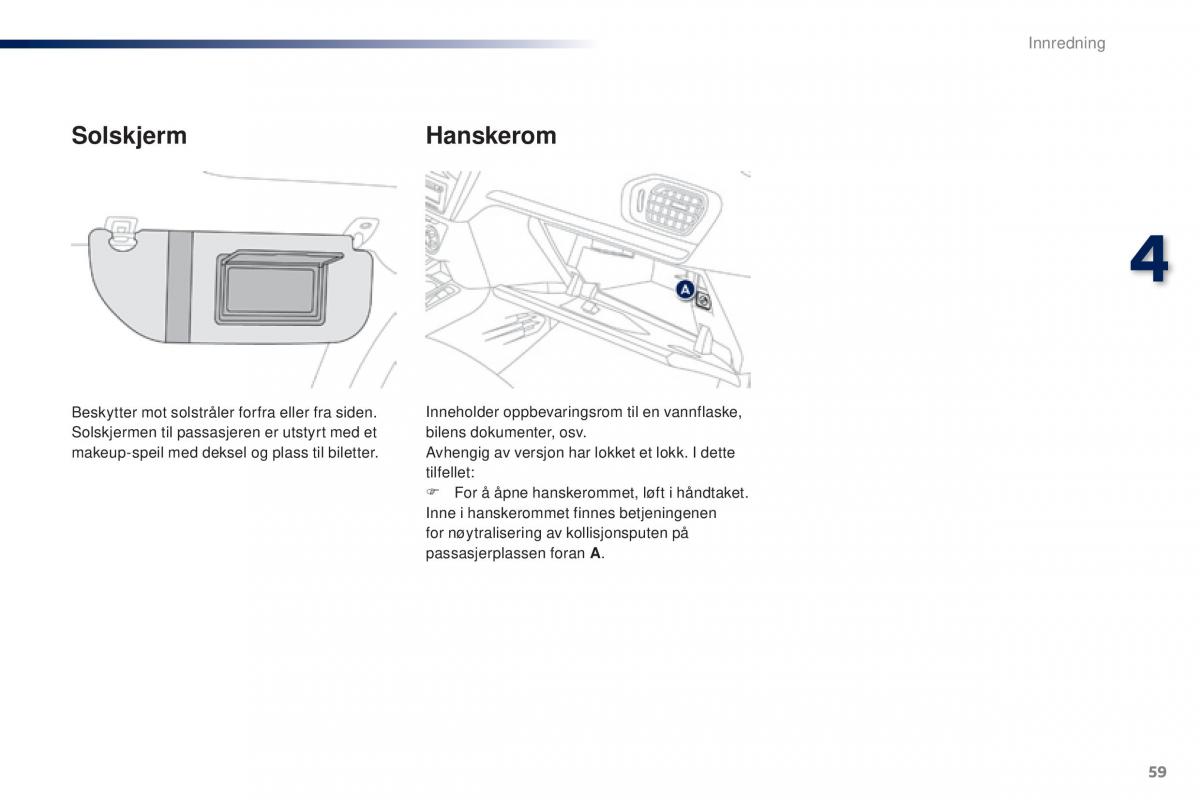 Peugeot 301 bruksanvisningen / page 61