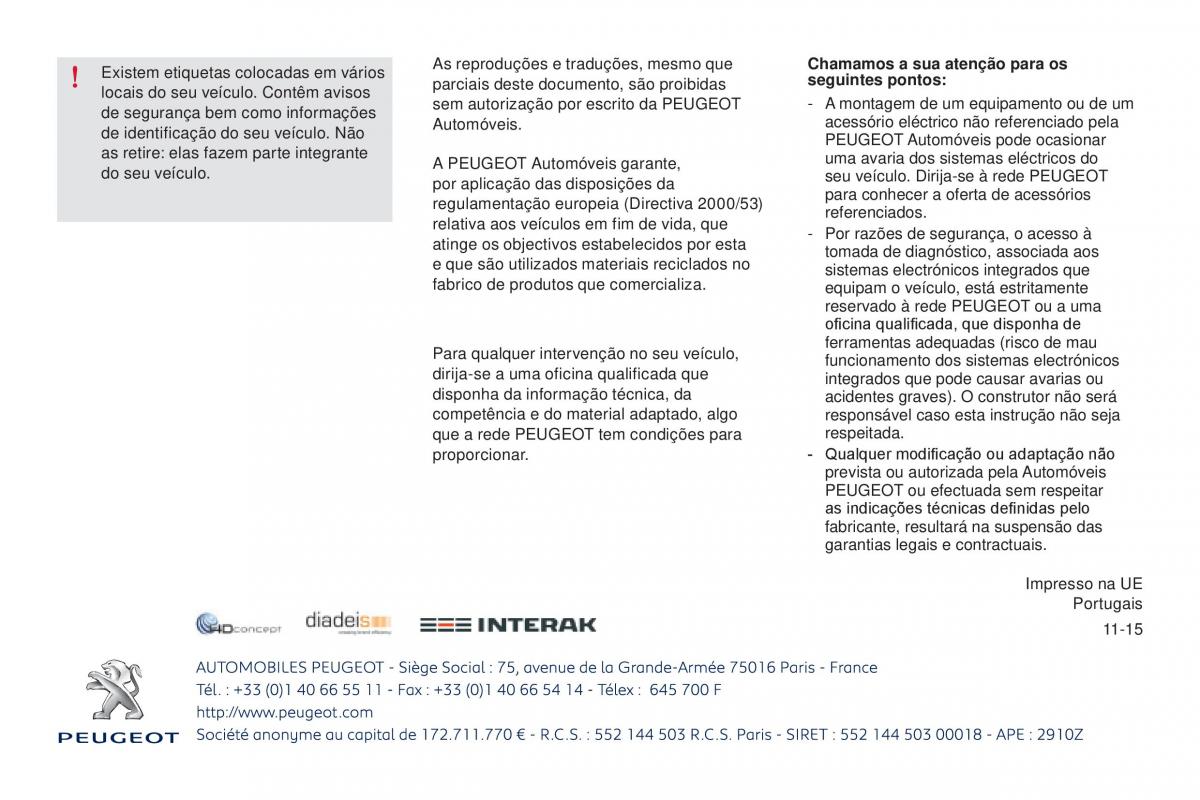 Peugeot 301 manual del propietario / page 259