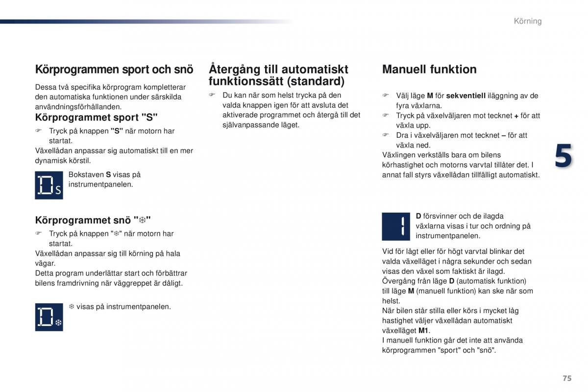 Peugeot 301 instruktionsbok / page 77