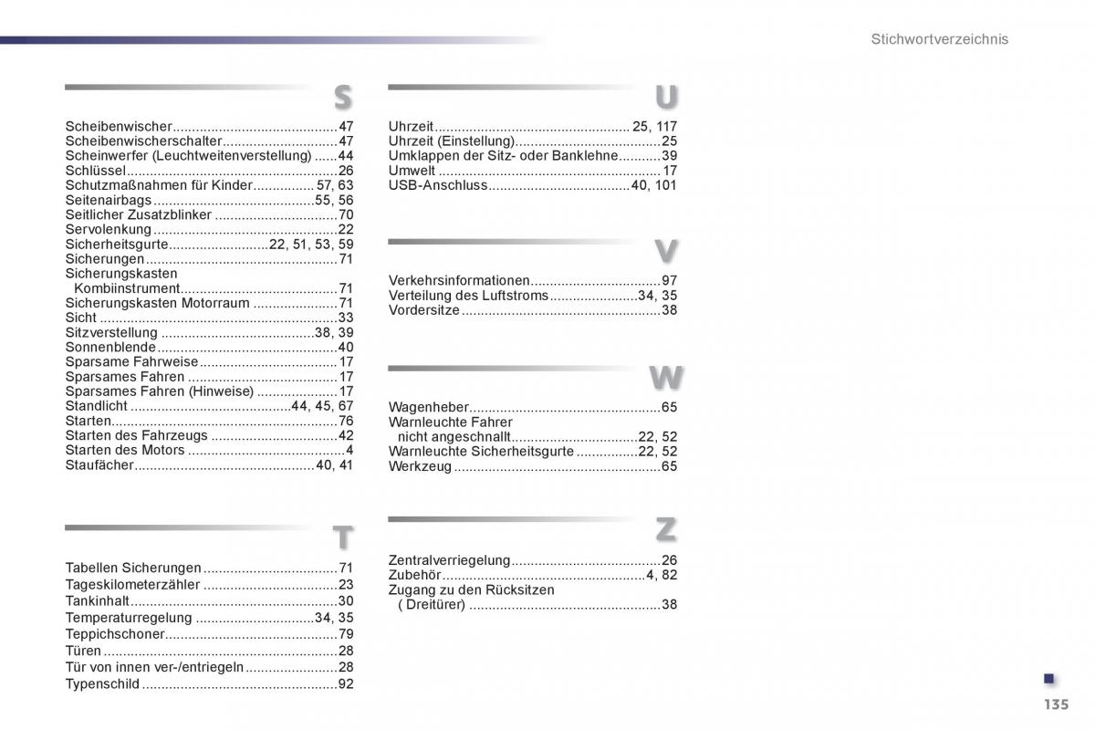 Peugeot 107 Handbuch / page 137