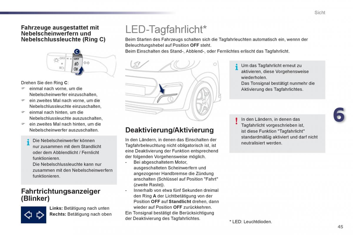 Peugeot 107 Handbuch / page 47