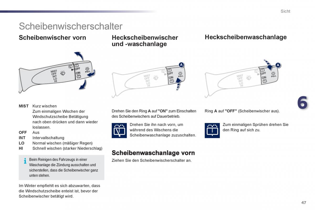 Peugeot 107 Handbuch / page 49