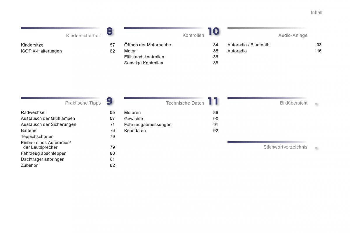 Peugeot 107 Handbuch / page 5