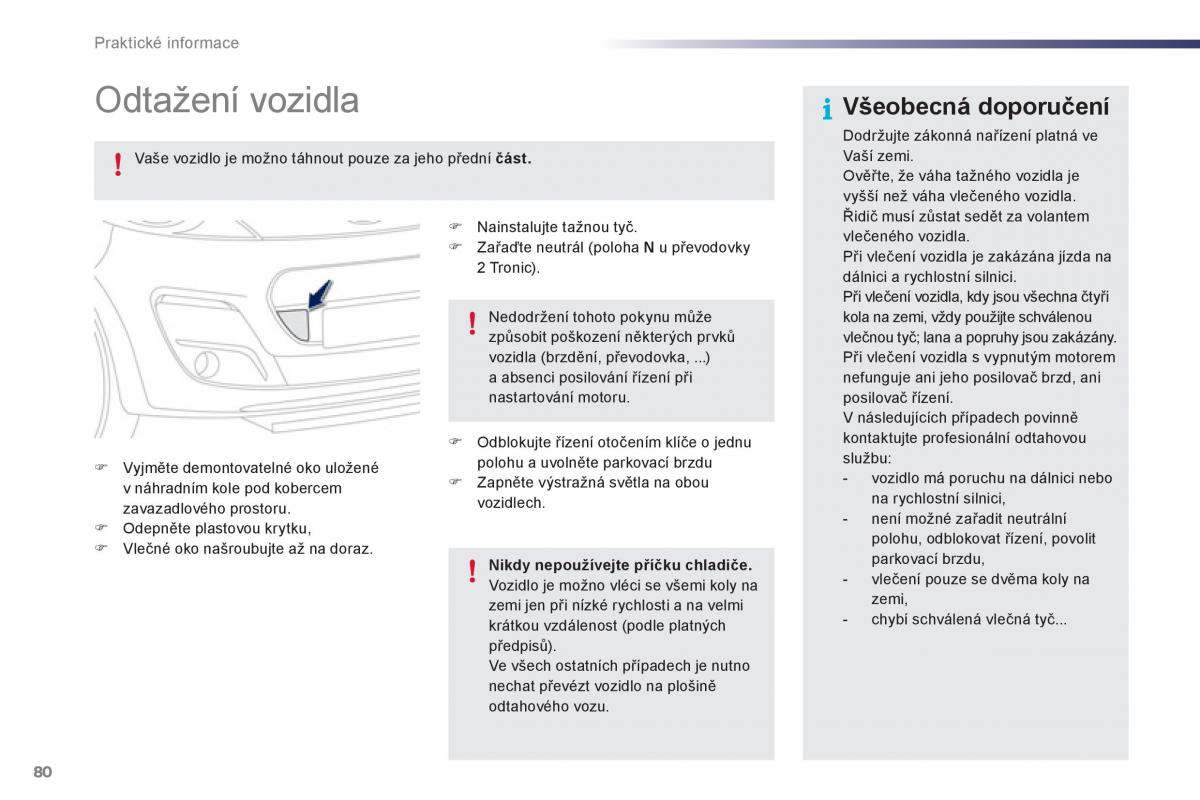 Peugeot 107 navod k obsludze / page 82