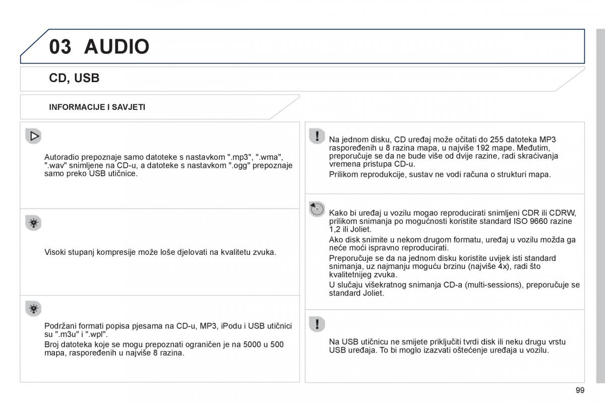 Peugeot 107 vlasnicko uputstvo / page 101