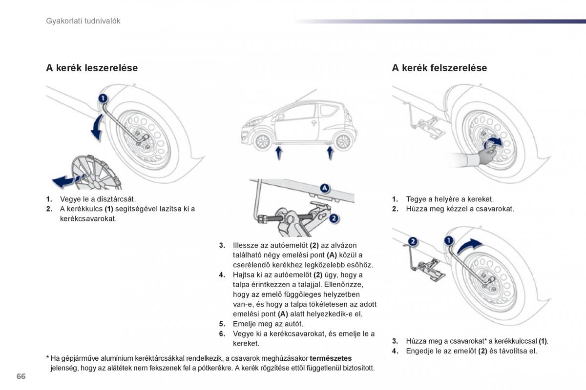 Peugeot 107 Kezelesi utmutato / page 68