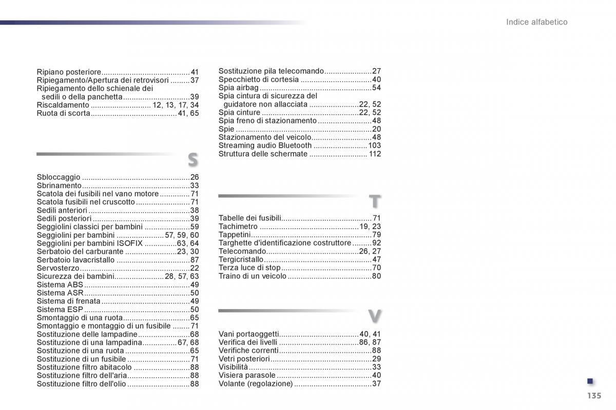 Peugeot 107 manuale del proprietario / page 137