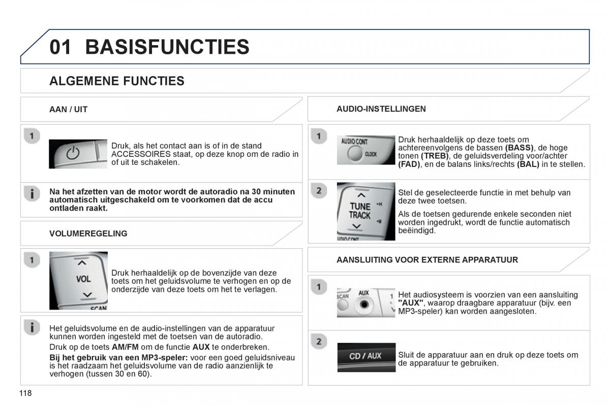 Peugeot 107 handleiding / page 120