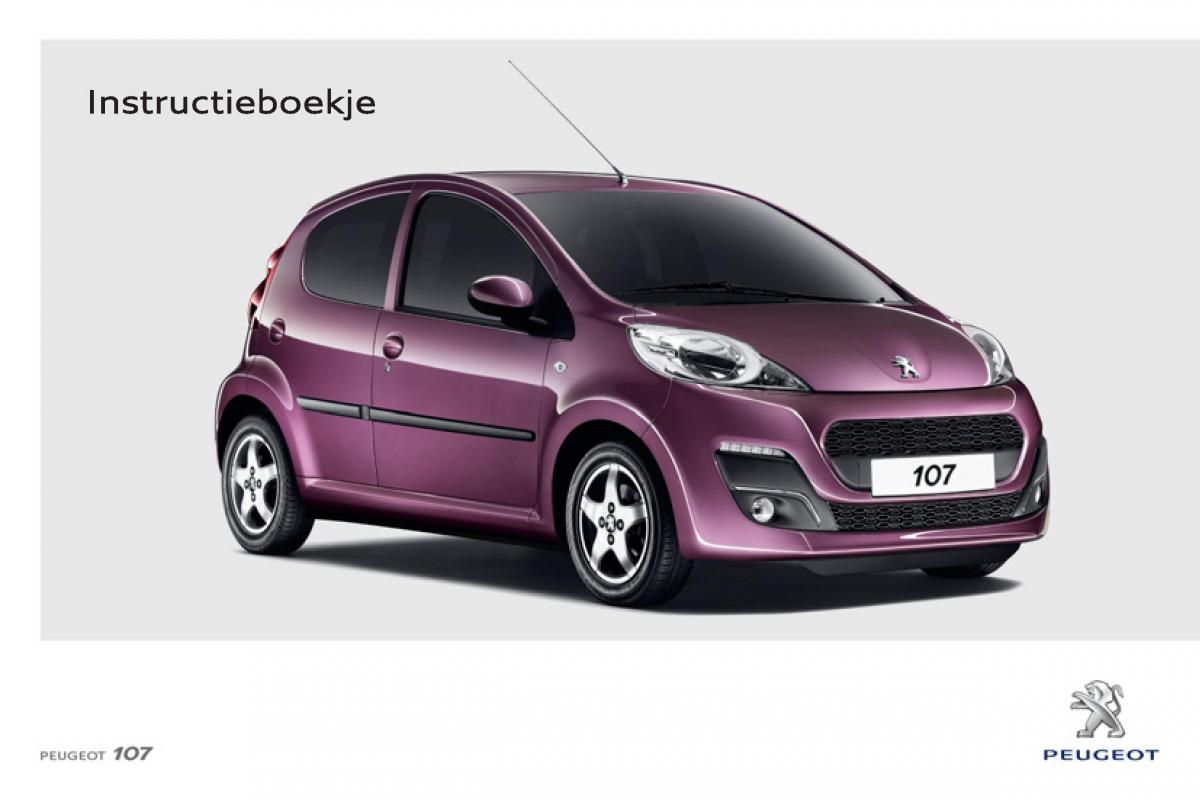 Peugeot 107 handleiding / page 1