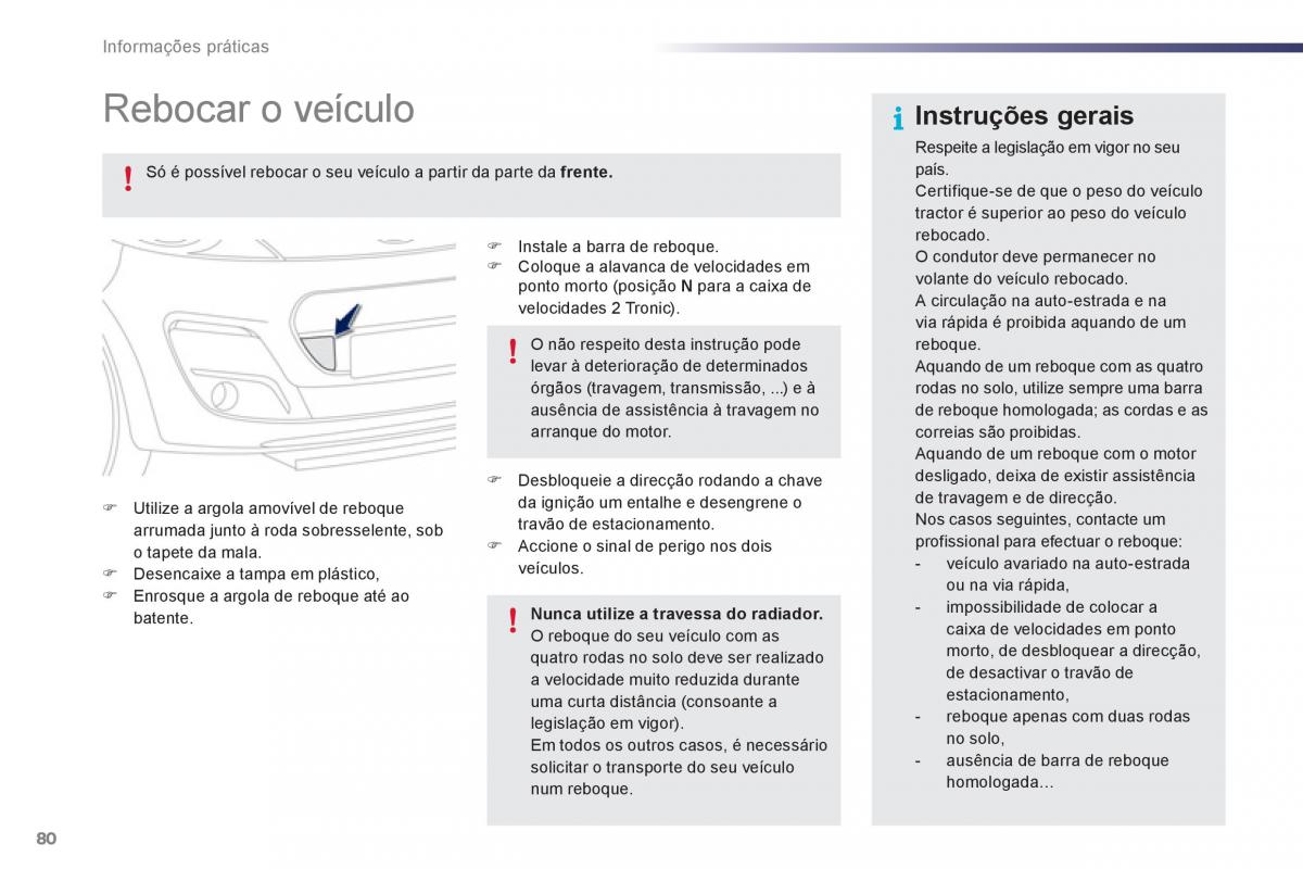 Peugeot 107 manual del propietario / page 82