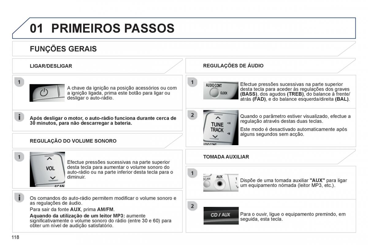 Peugeot 107 manual del propietario / page 120