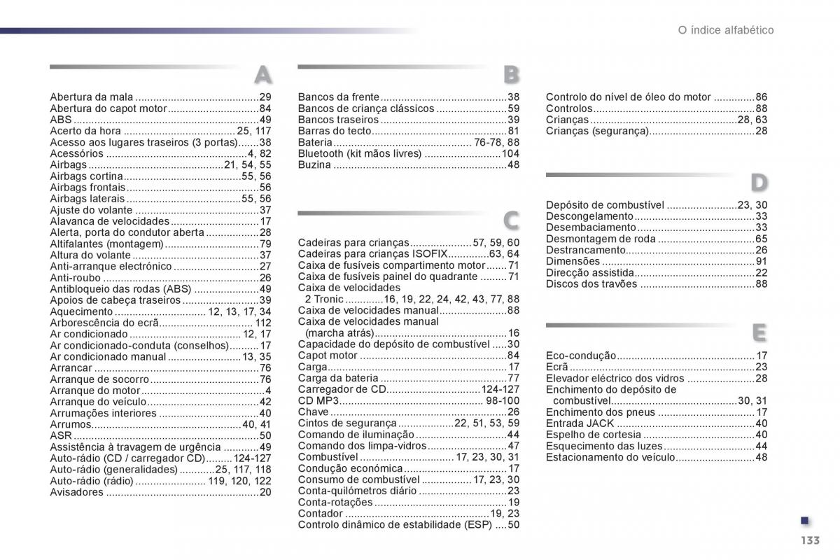 manual Peugeot 107 manual del propietario / page 135
