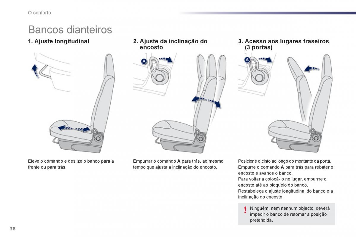 Peugeot 107 manual del propietario / page 40