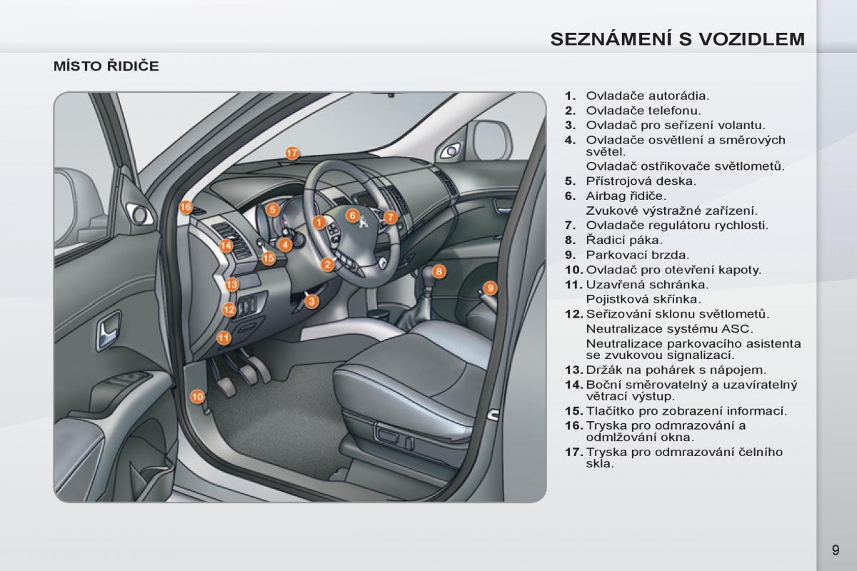 instrukcja obsługi Peugeot 4007 navod k obsludze / page 11