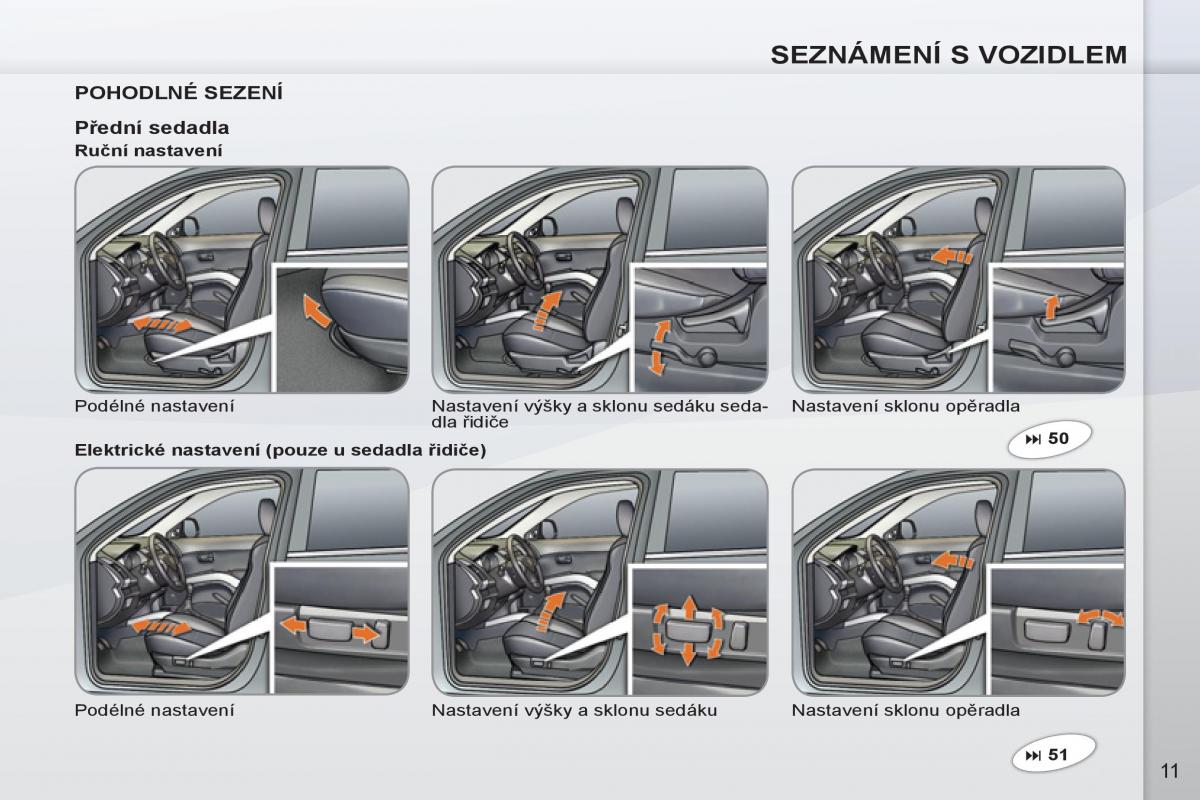 manual de usuario Peugeot 4007 navod k obsludze / page 13