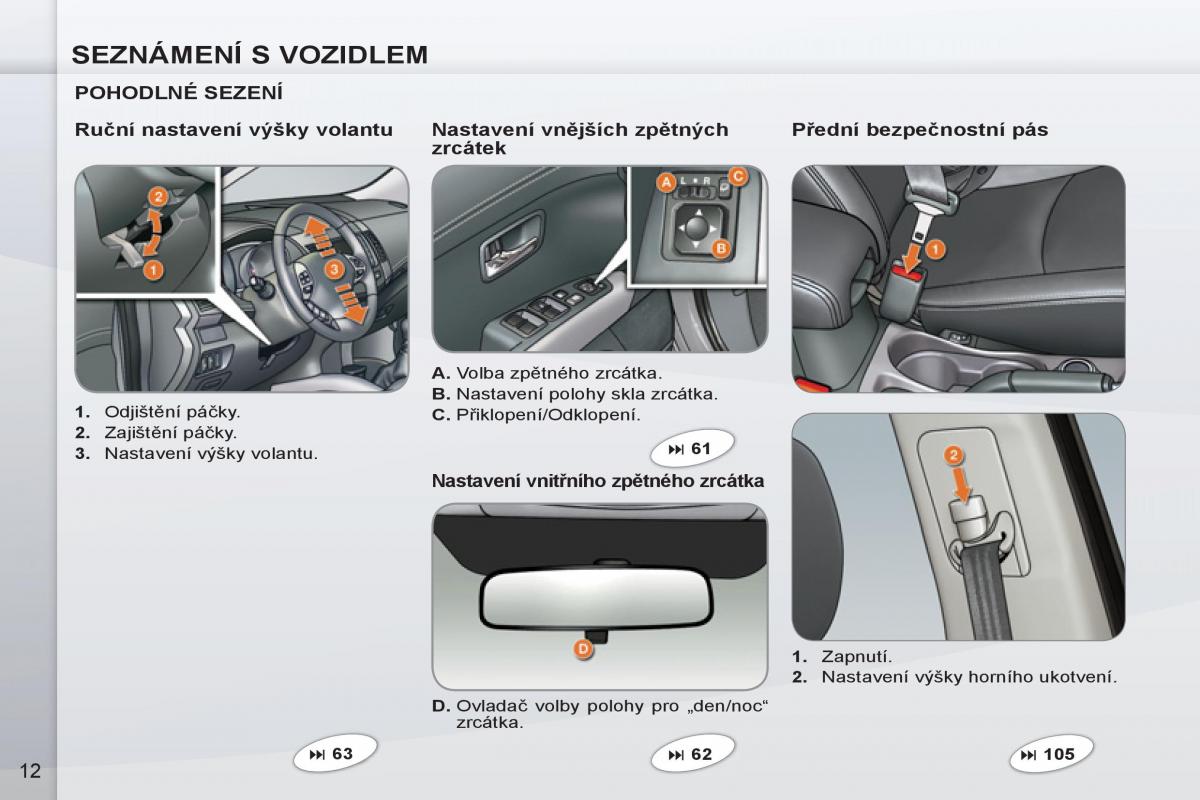 Peugeot 4007 navod k obsludze / page 14