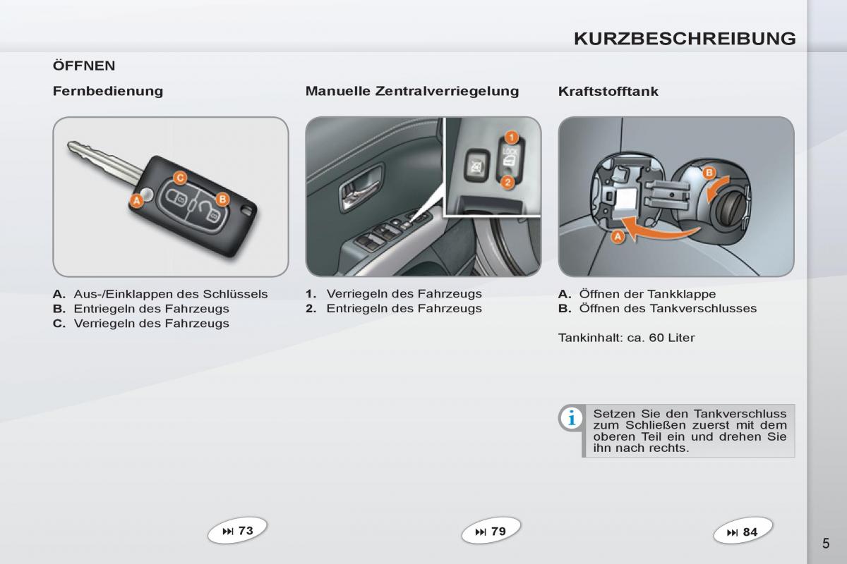 Bedienungsanleitung Peugeot 4007 Handbuch / page 7