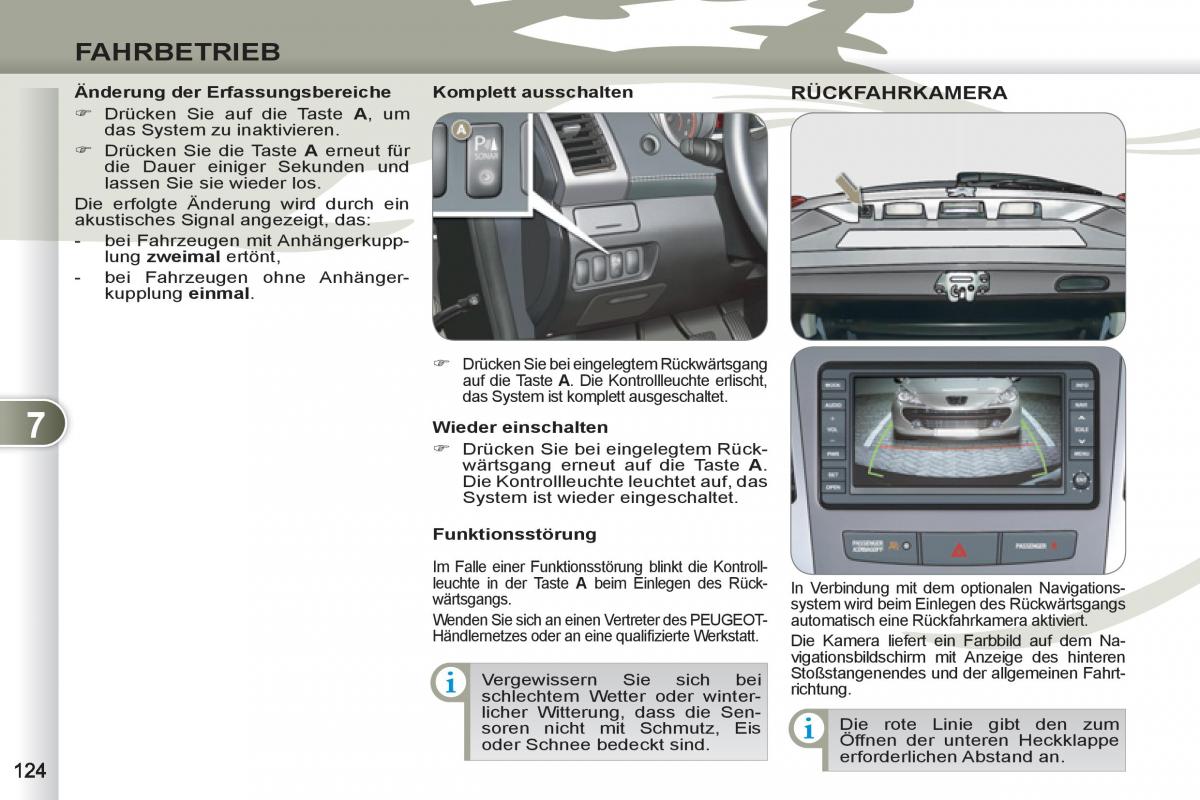 Peugeot 4007 Handbuch / page 126
