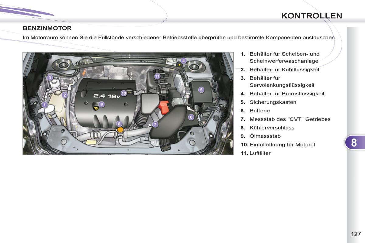 Peugeot 4007 Handbuch / page 129