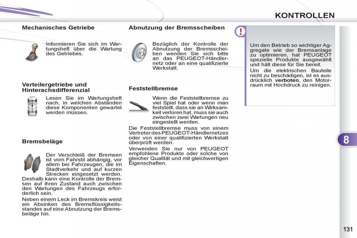 Peugeot 4007 Handbuch / page 133