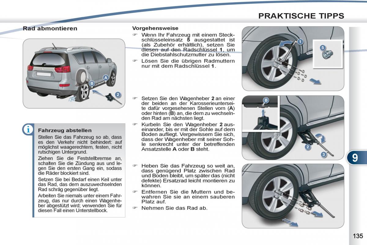 Peugeot 4007 Handbuch / page 137