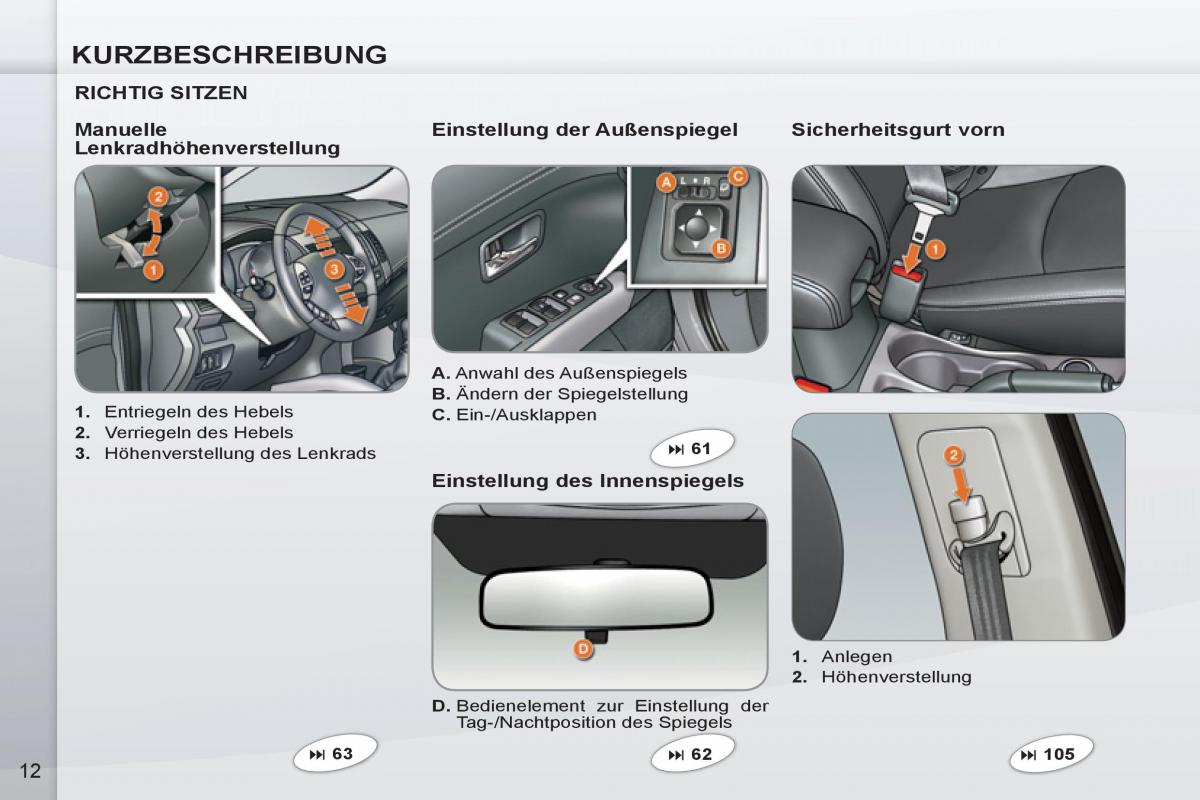 Peugeot 4007 Handbuch / page 14