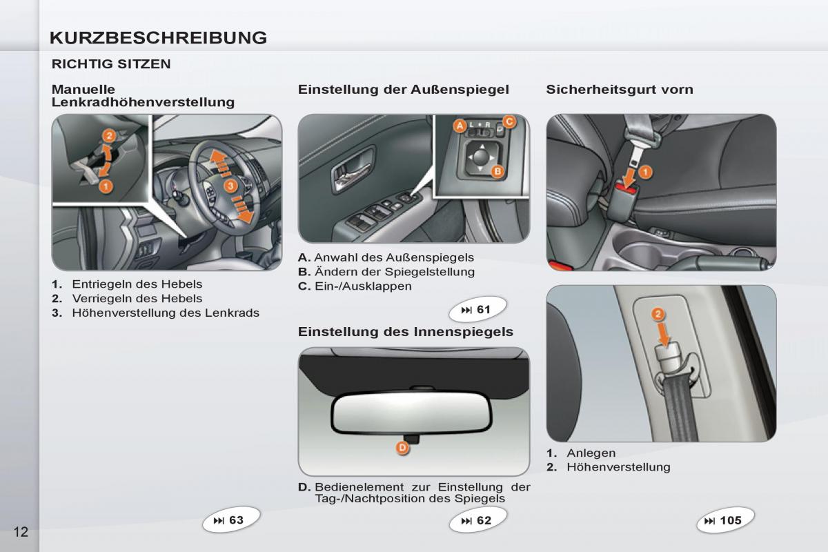 manual Peugeot 4007 Handbuch / page 14