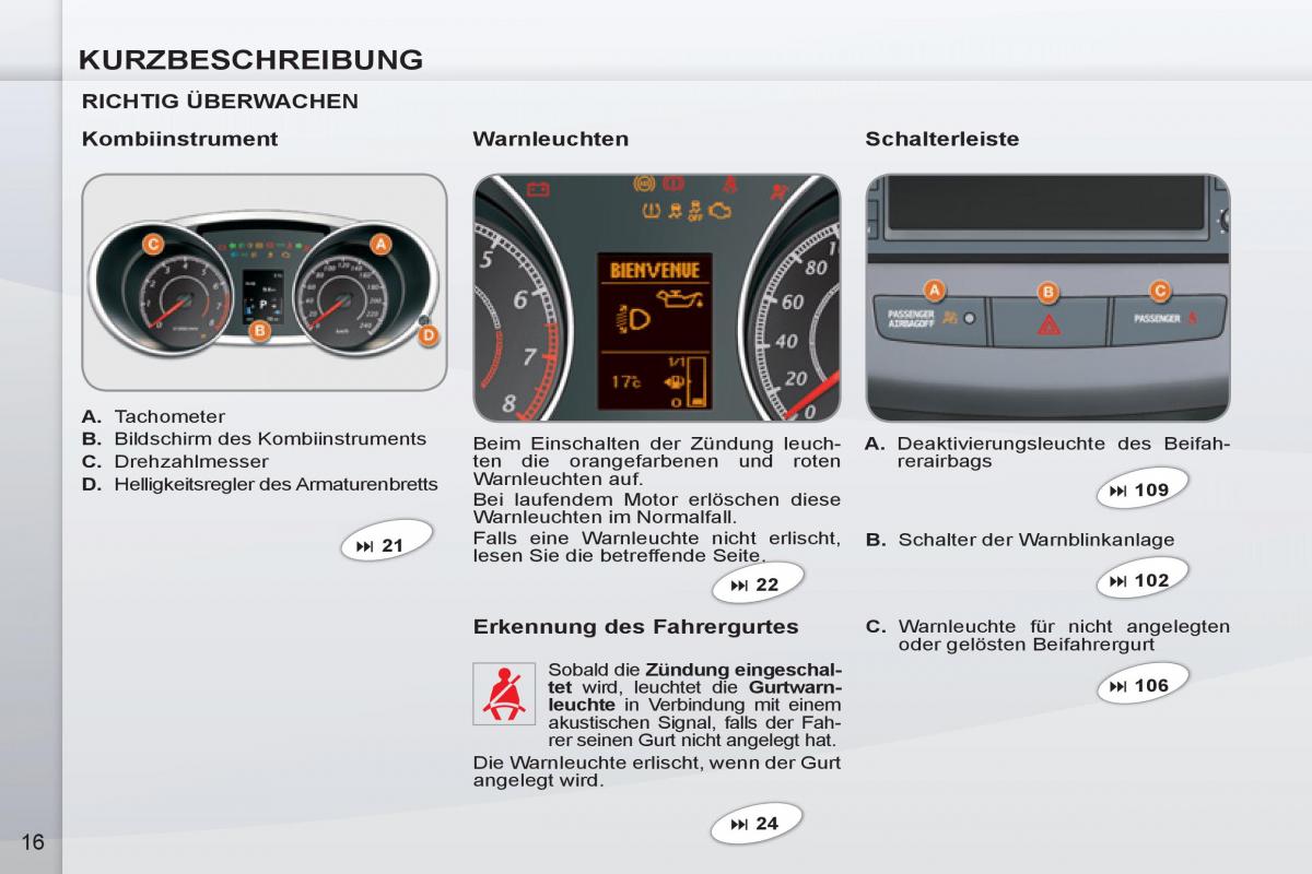 manual de usuario Peugeot 4007 Handbuch / page 18