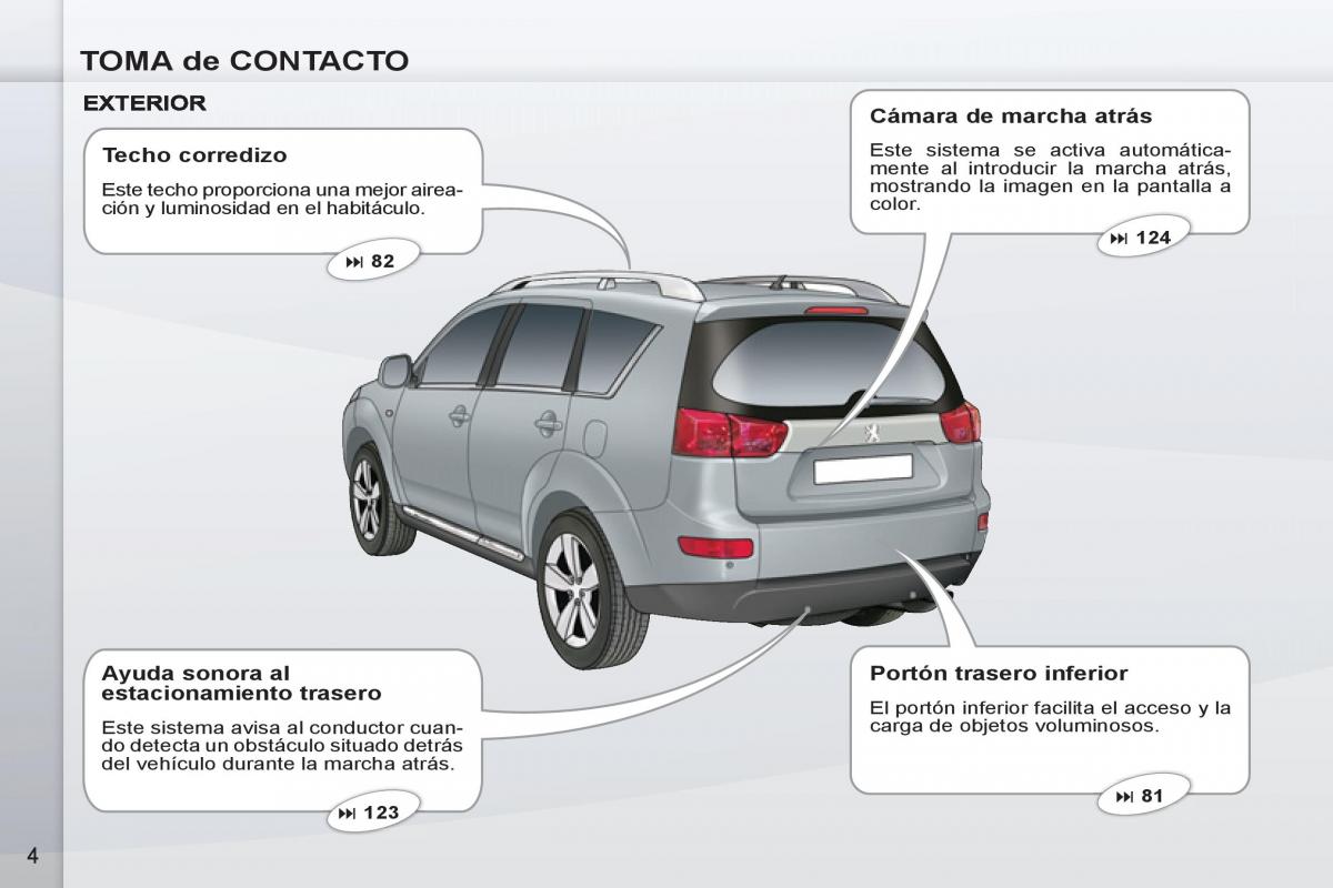 Peugeot 4007 manual del propietario / page 6