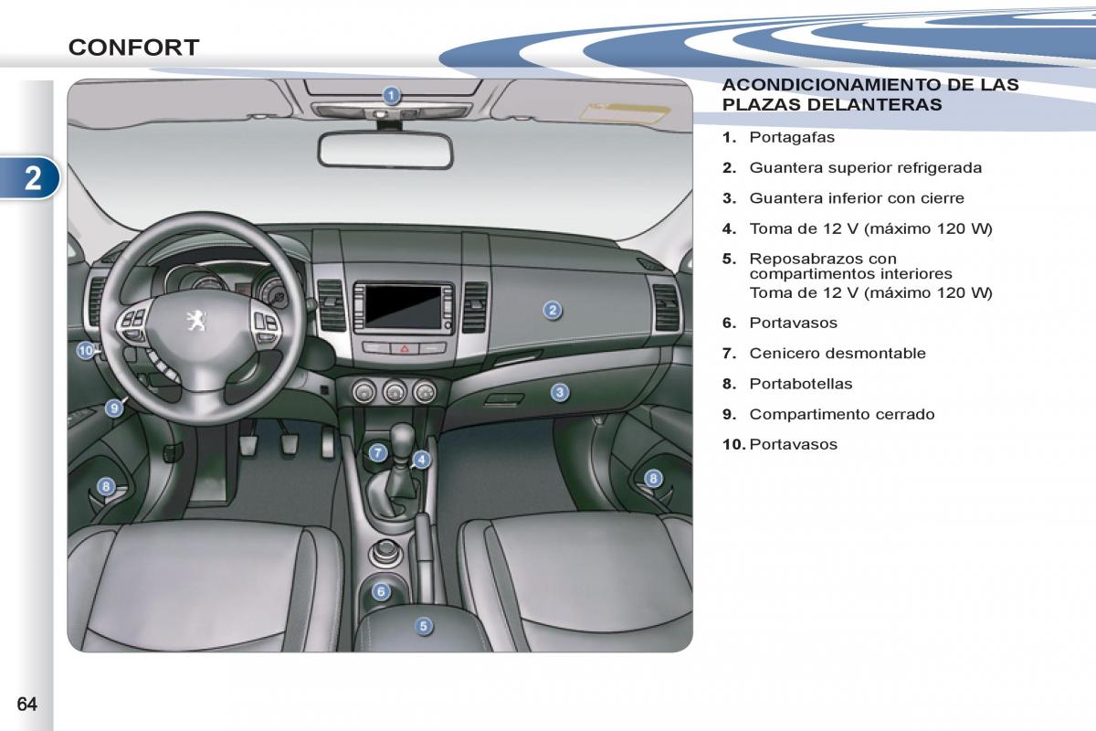 Peugeot 4007 manual del propietario / page 66
