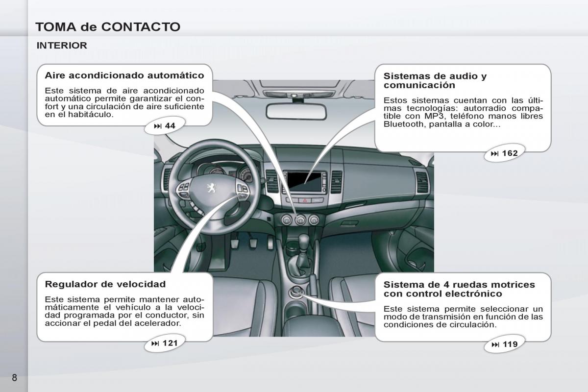 Peugeot 4007 manual del propietario / page 10