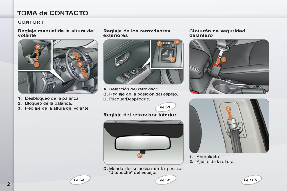 Peugeot 4007 manual del propietario / page 14