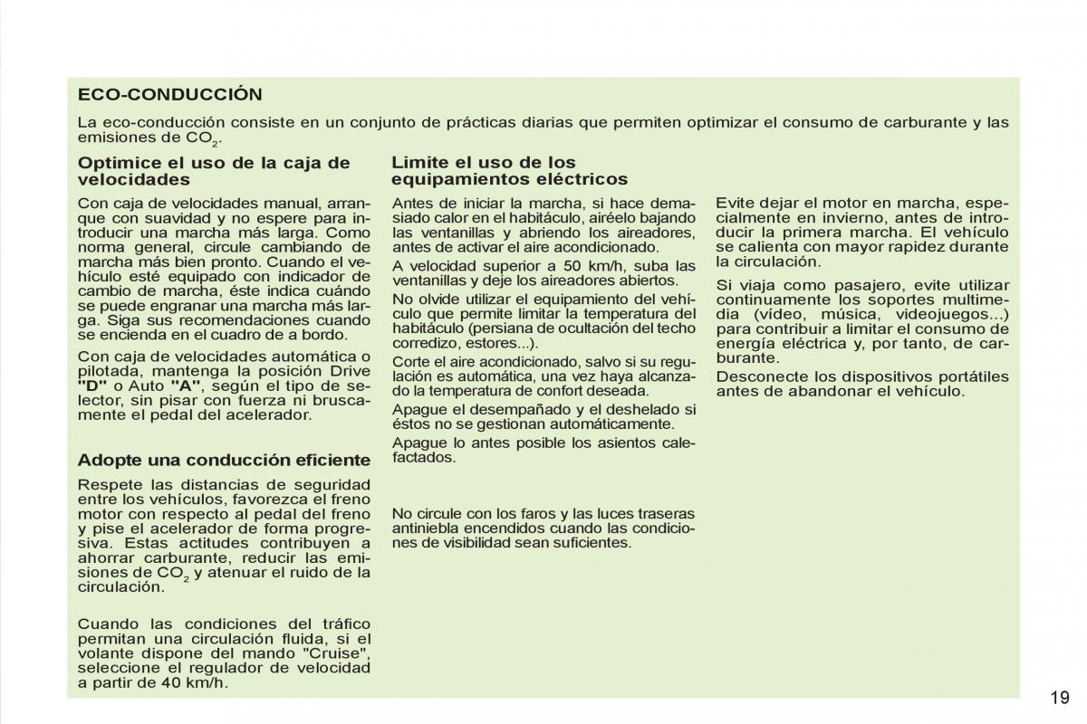 Peugeot 4007 manual del propietario / page 21