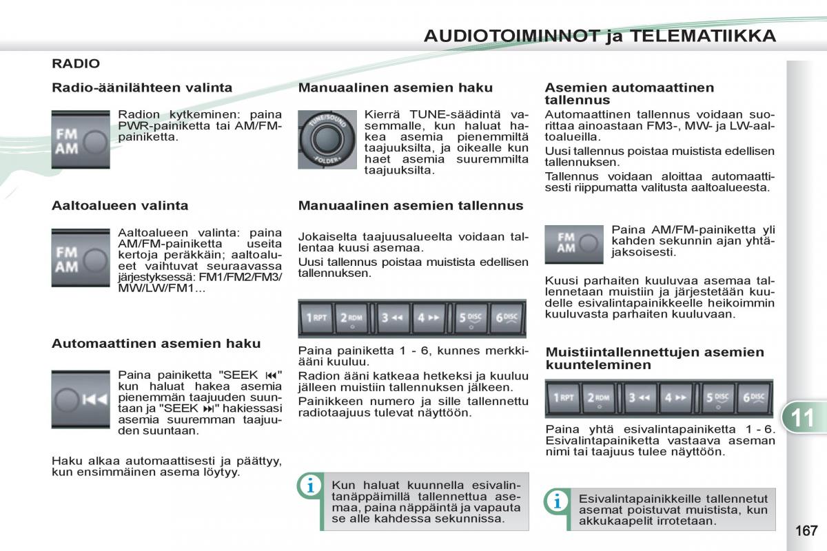 Peugeot 4007 omistajan kasikirja / page 169