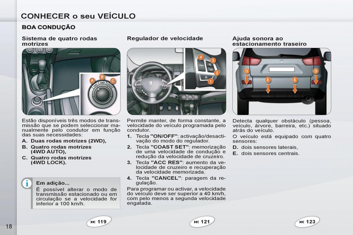 Peugeot 4007 manual del propietario / page 20