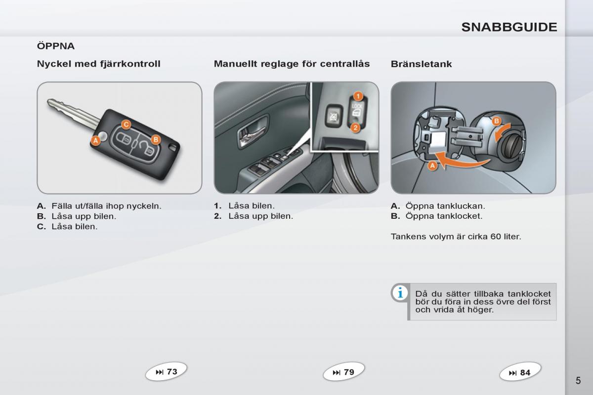 Peugeot 4007 instruktionsbok / page 7