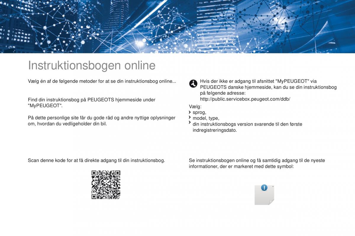 Peugeot 4008 Bilens instruktionsbog / page 2