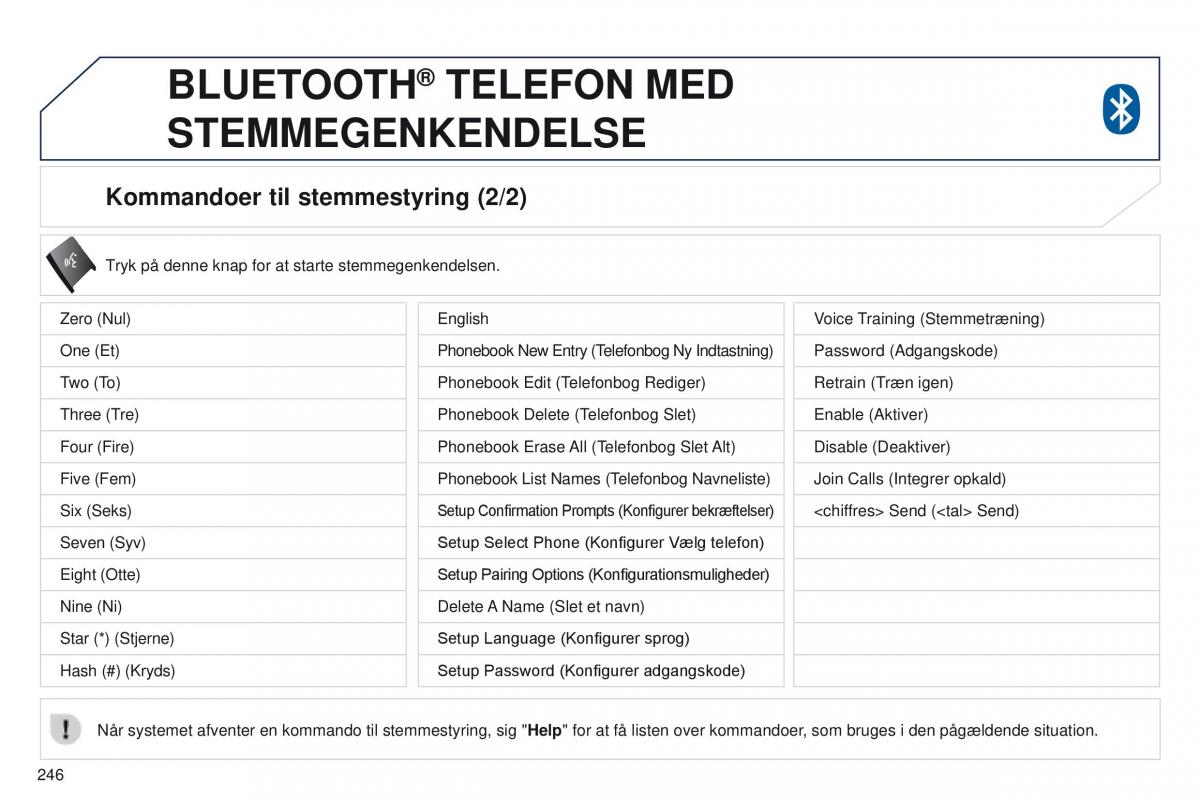 Peugeot 4008 Bilens instruktionsbog / page 248