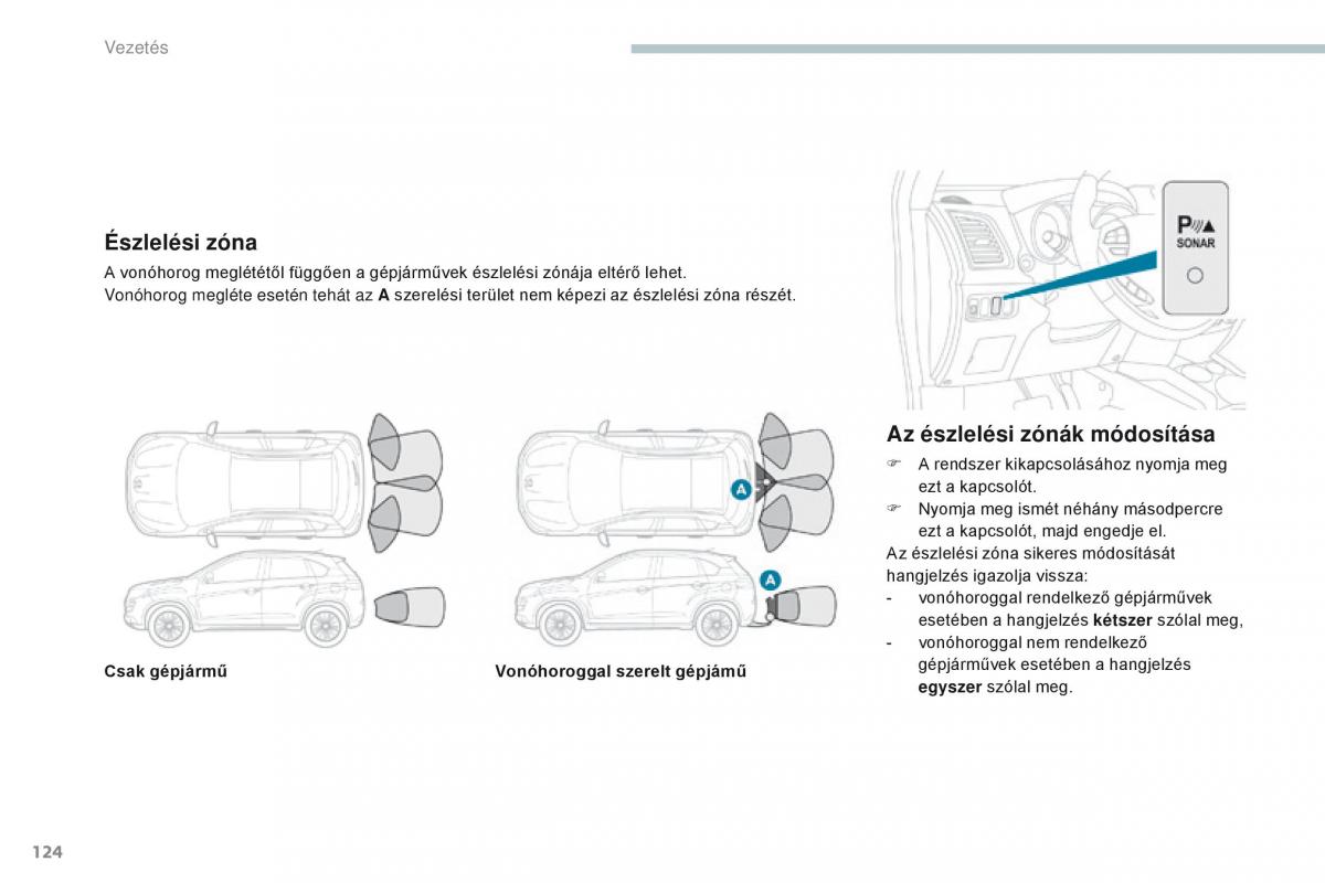 Peugeot 4008 Kezelesi utmutato / page 126