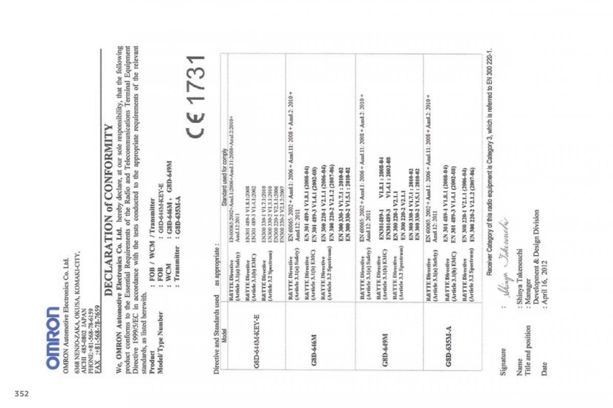 Peugeot 4008 instruktionsbok / page 354