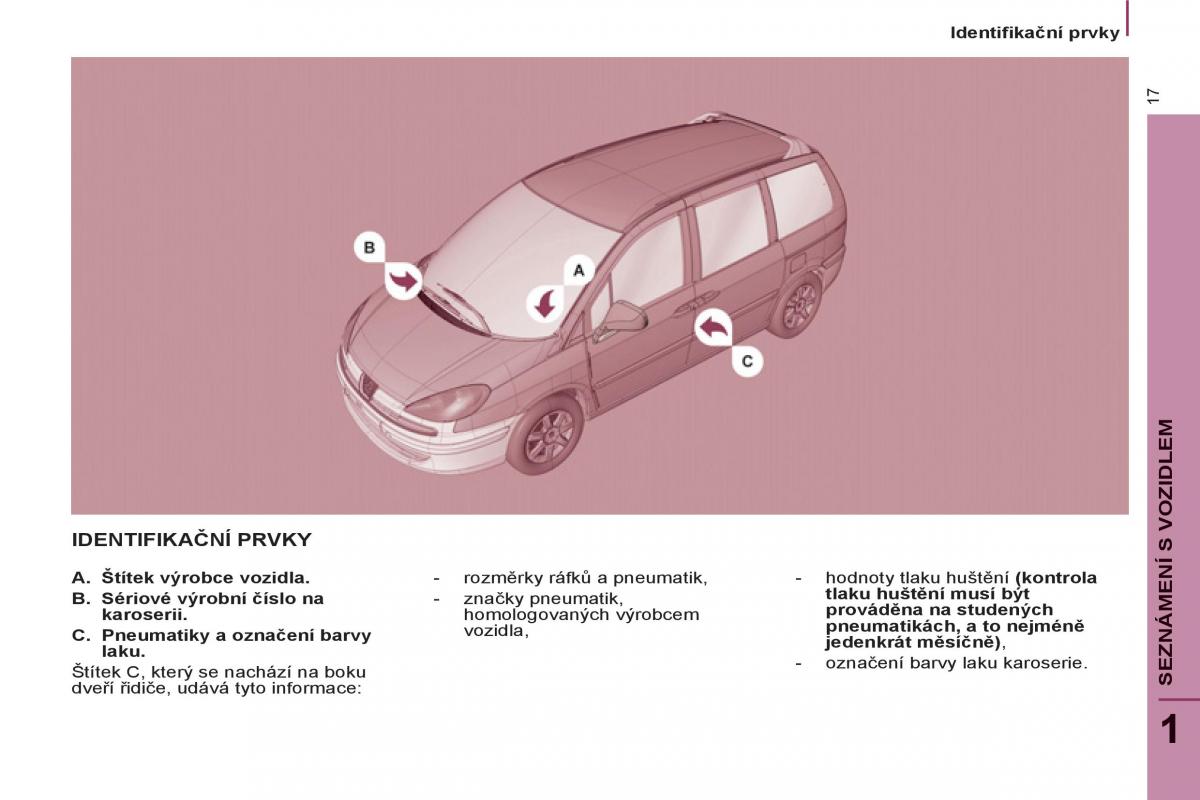 Peugeot 807 navod k obsludze / page 19