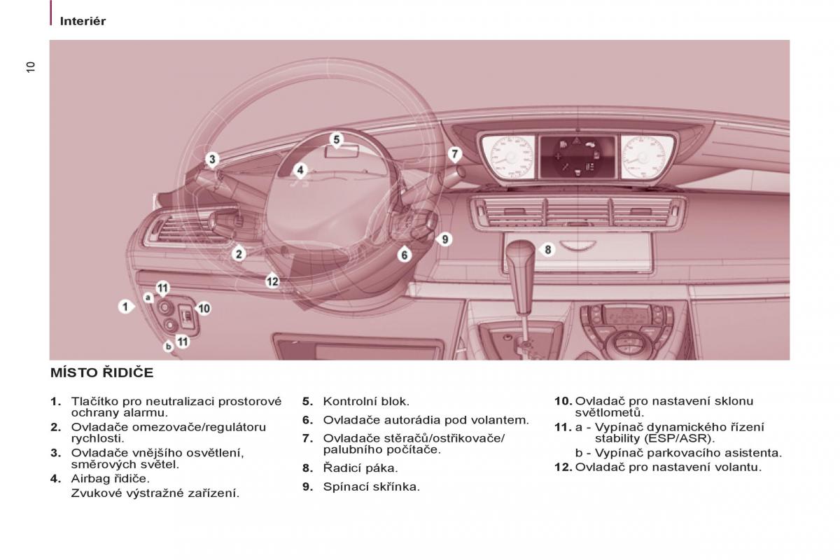Peugeot 807 navod k obsludze / page 12