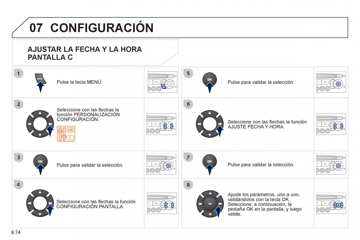 Peugeot 807 manual del propietario / page 214