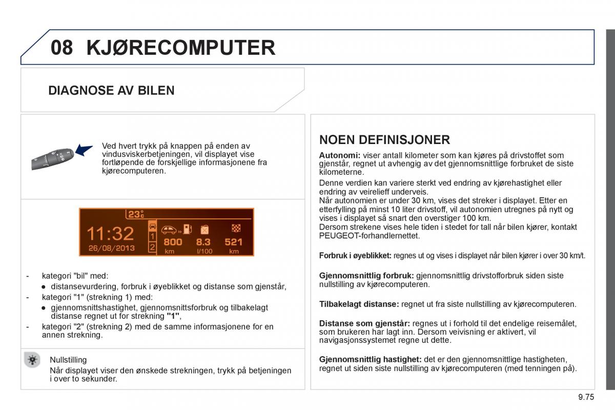 Peugeot 807 bruksanvisningen / page 215