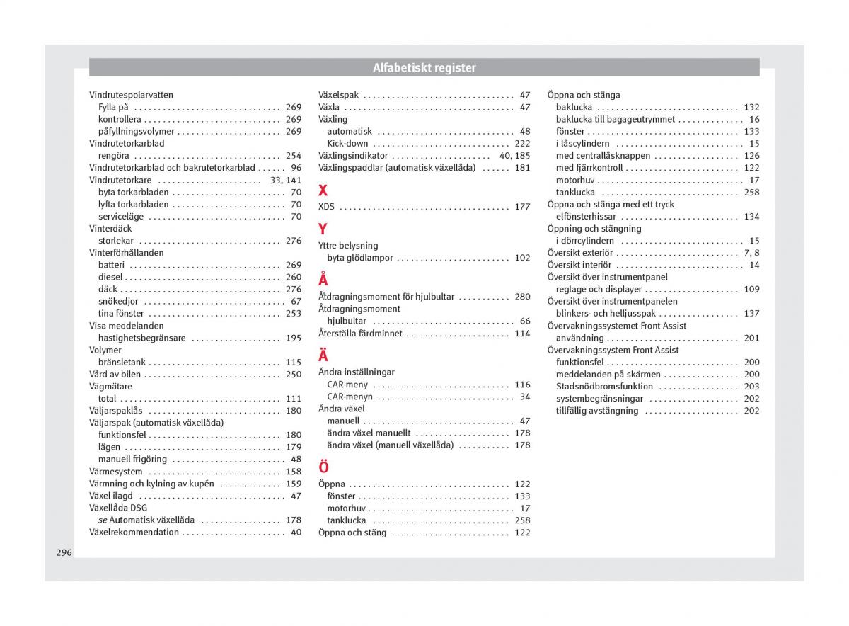 Seat Arona instruktionsbok / page 298
