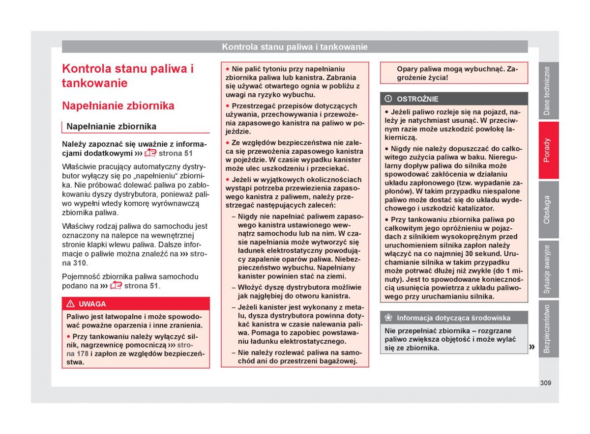 Seat Ateca instrukcja obslugi / page 311
