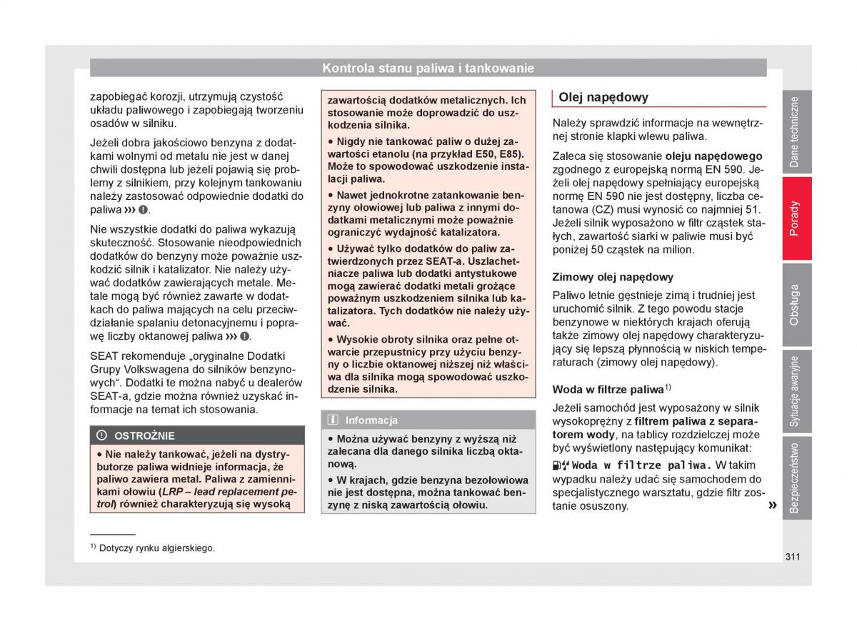 Seat Ateca instrukcja obslugi / page 313